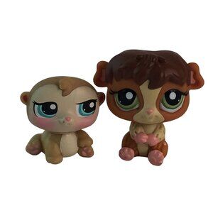 Littlest Pet Shop LPS #2148 Brown Guinea Pig #1478‎ Tan Hamster Figures